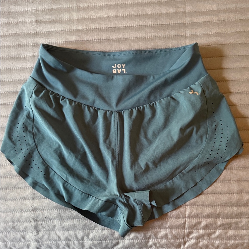 JoyLab Teal Athletic High-Rise Running Shorts